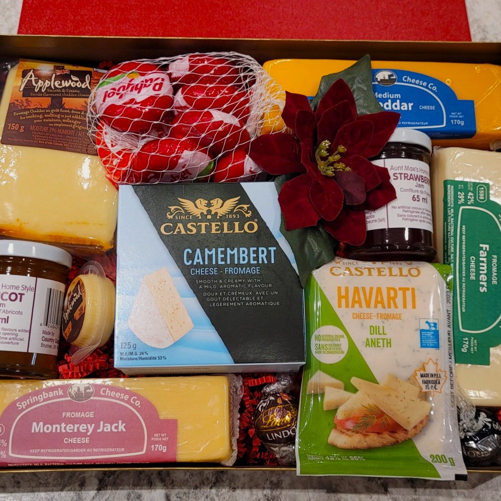 Cheese and  Homemade Jam Gift Box (large)